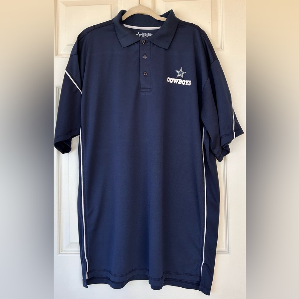 Dallas‎ Cowboys Authentic 1/4 Button Polo Size XLT